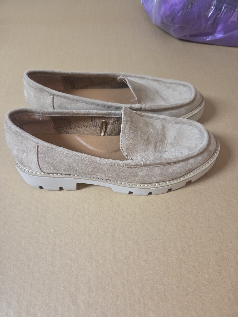 Sonoma Taupe Suede Slip-On Loafers